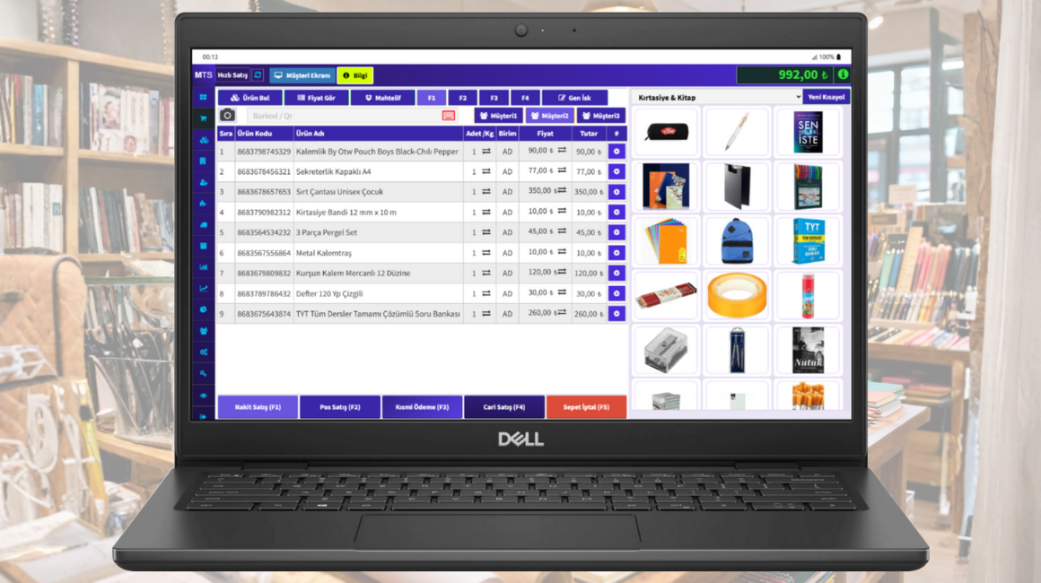 Kırtasiye kitap satış sistemi