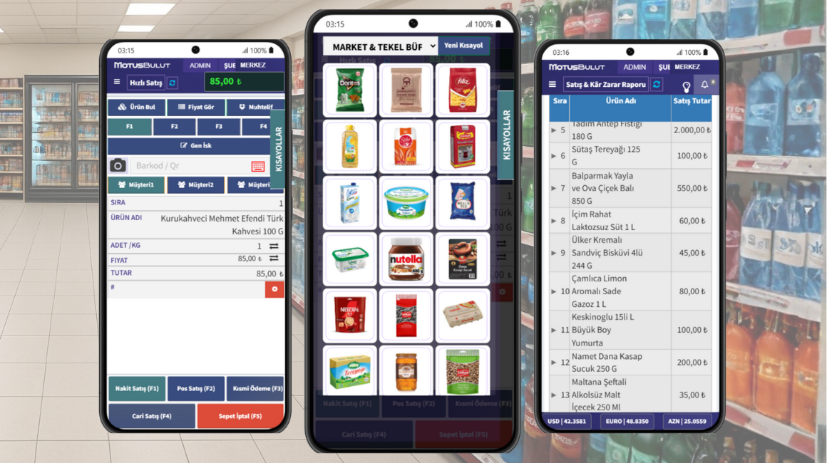 Market tekel büfe barkod sistemi